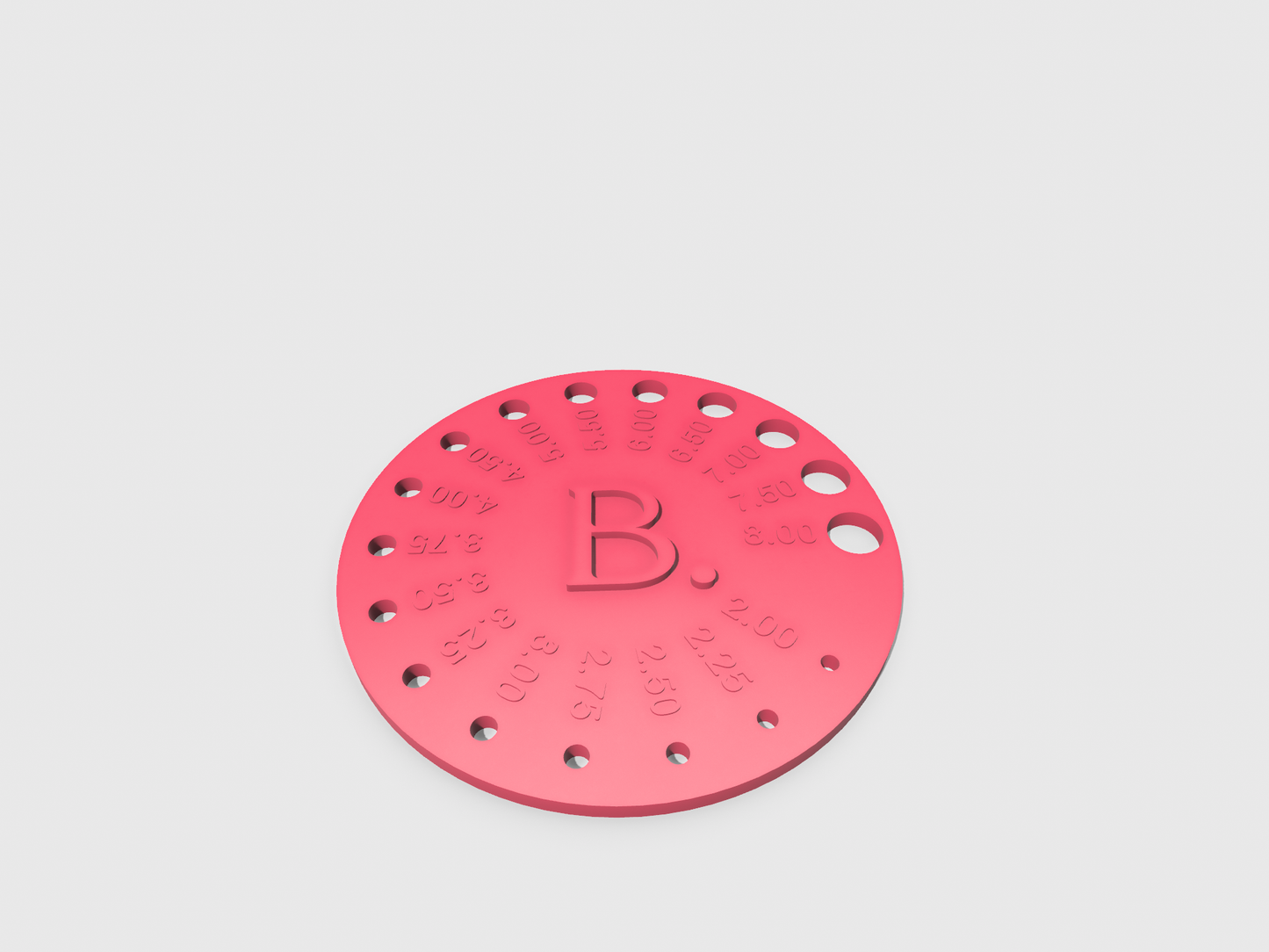 Medidor Diâmetro Agulhas