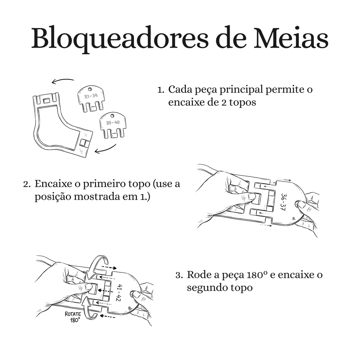 Kit Bloqueador Meias Bebé