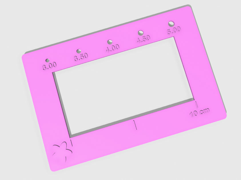 Régua amostra 10 cm